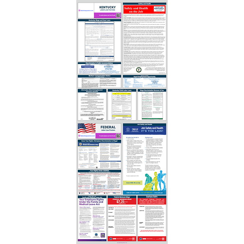 Kentucky and Federal English All-in-One Labor Law Poster